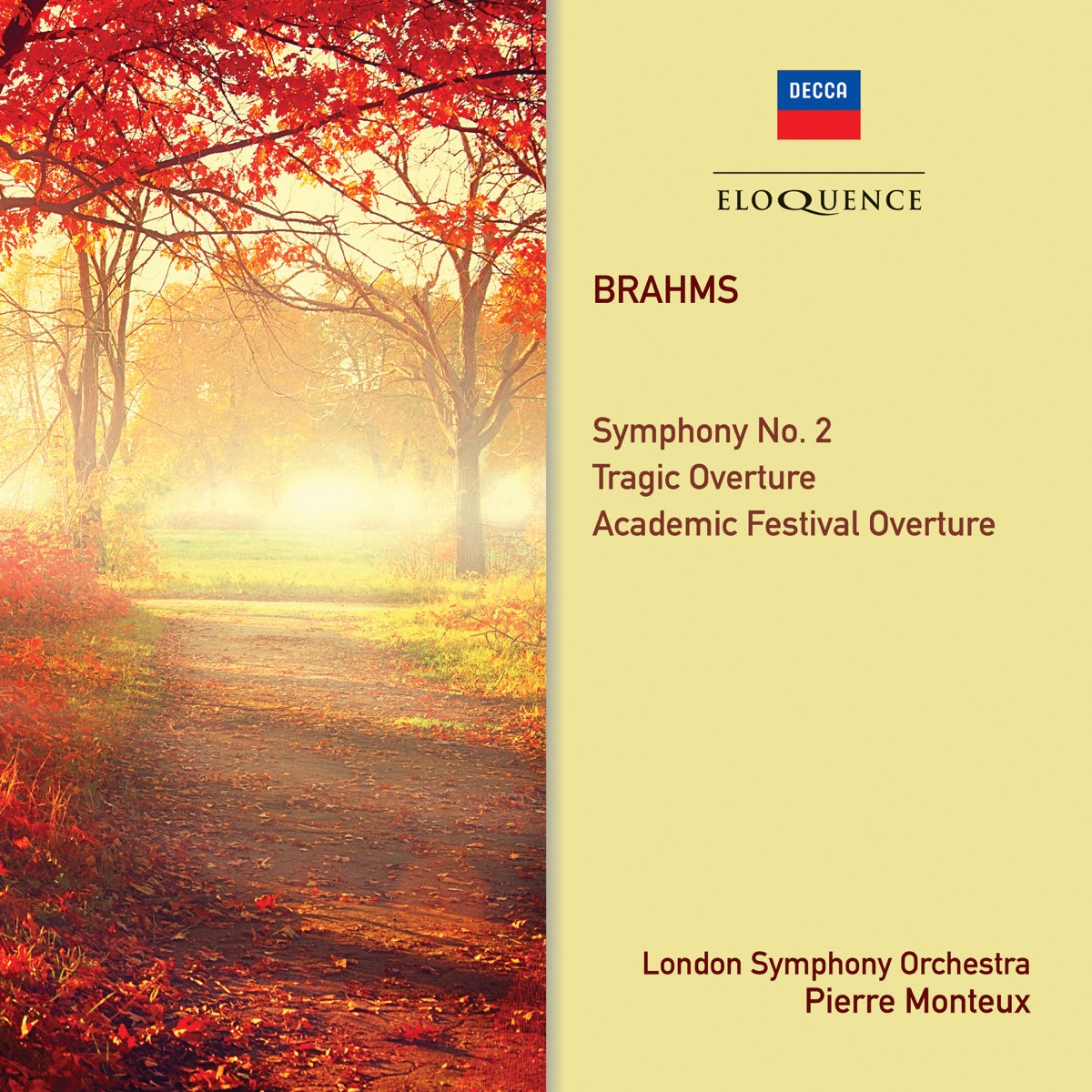 Brahms Symphony No Overtures Album By Pierre Monteux London