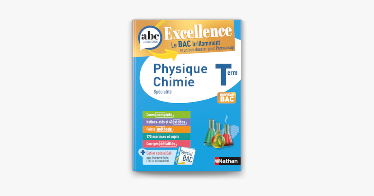 Physique Chimie Terminale ABC Excellence Bac 2024 Enseignement