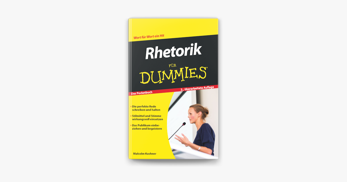 Rhetorik F R Dummies In Apple Books