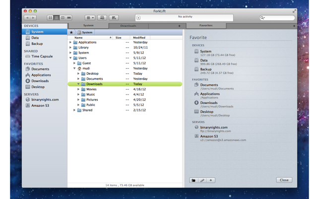 ‎ForkLift - File Manager and FTP/SFTP/WebDAV/Amazon S3 client Screenshot