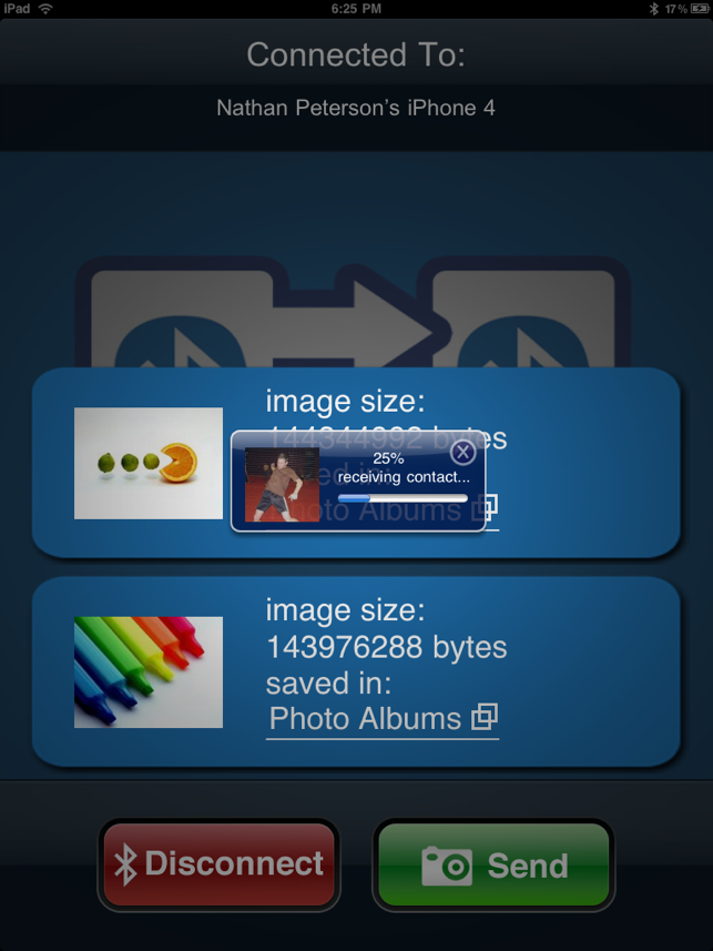 ‎Bluetooth Photo Share Screenshot