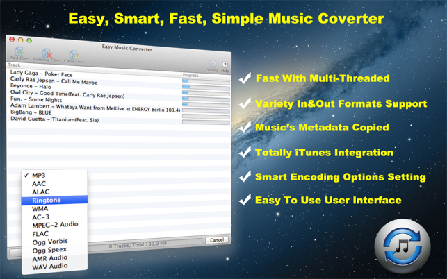 ‎Easy Music Converter Screenshot