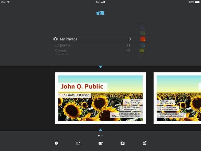‎KaiCards Pro - business card maker Screenshot