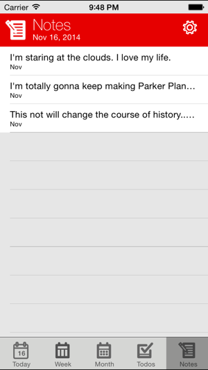 ‎Parker Planner Classic (old version) Screenshot