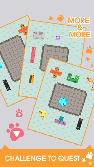 Nekodorakku Block Puzzle Screenshot