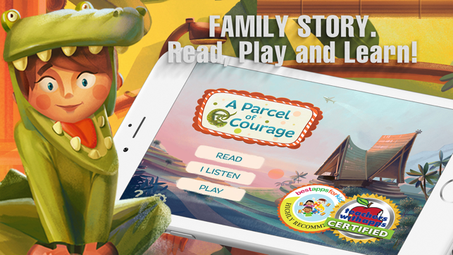 ‎A Parcel of Courage book for kids with puzzles Screenshot