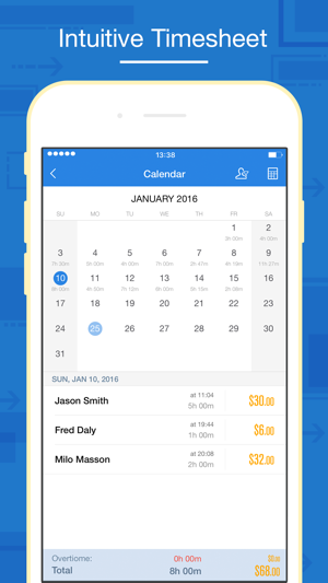 ‎Hours Keeper Pro - Timesheet, Tracking & Billing Screenshot