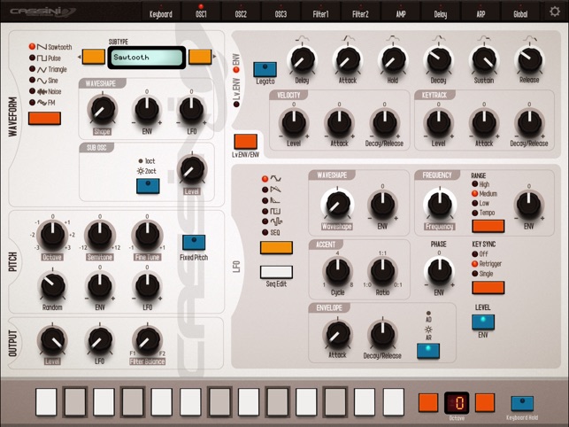 CASSINI Synthesizer for iPad Screenshot