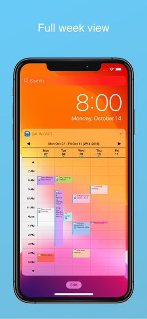 ‎Week Calendar Widget Pro Screenshot