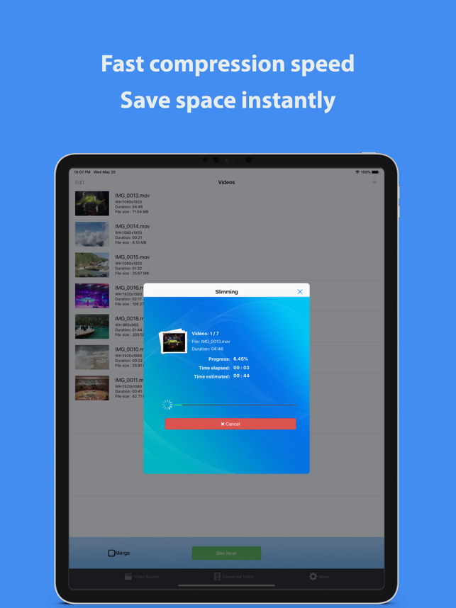 ‎Video Slimmer App Screenshot