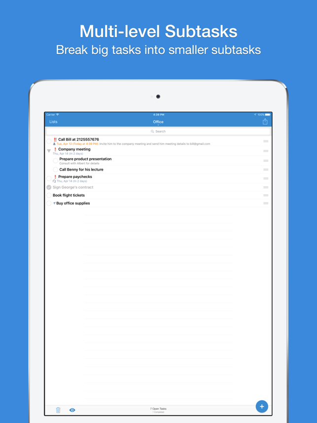 ‎gTasks Pro for Google Tasks Screenshot