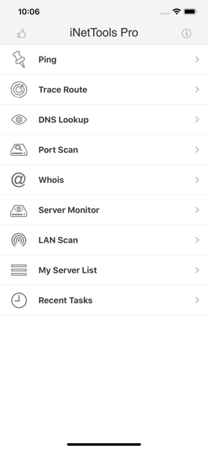 ‎iNetTools - Ping,DNS,Port Scan Screenshot
