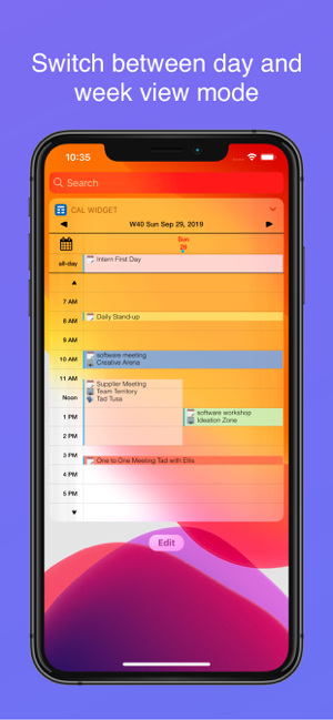 ‎Week Calendar Widget Pro Screenshot