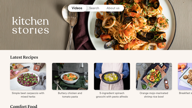 ‎Kitchen Stories: Recipes Screenshot