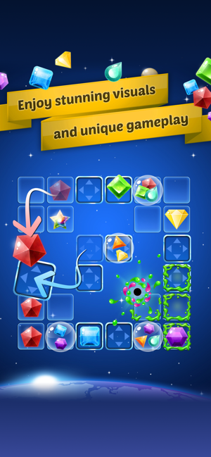 ‎Jewel Galaxy: Gem Match Puzzle Screenshot