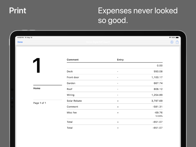 ‎Digits Tape Calculator Screenshot