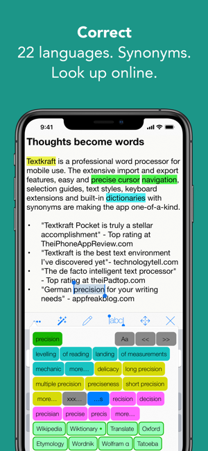 ‎Textkraft Pocket Screenshot