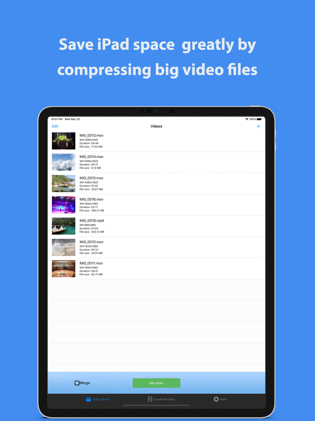 ‎Video Slimmer App Screenshot