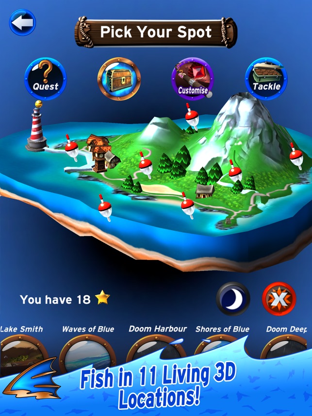 ‎Flick Fishing Screenshot