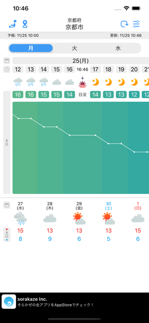 ‎WeatherJapan スクリーンショット