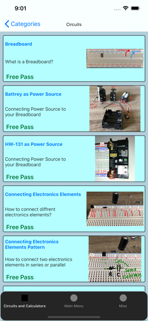 ‎Electronics Circuit Calculator Screenshot