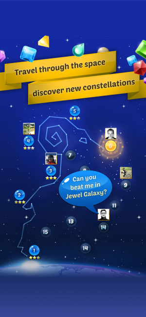 ‎Jewel Galaxy: Gem Match Puzzle Screenshot