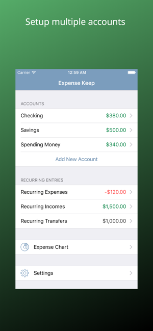 ‎Expense Keep: Budget Planner Screenshot