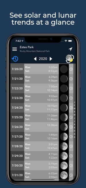 ‎Lumos: Sun and Moon Tracker Screenshot