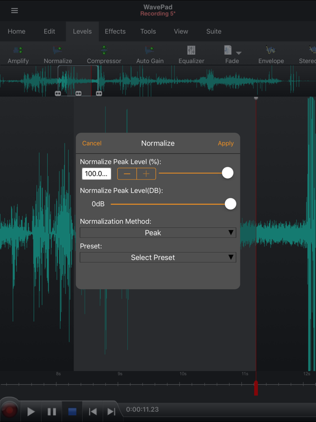 ‎WavePad Music and Audio Editor Screenshot