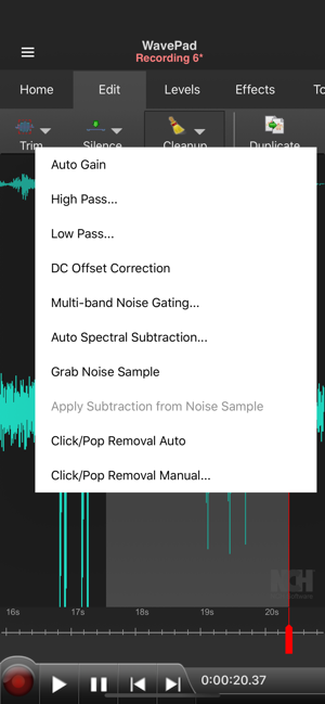 ‎WavePad Music and Audio Editor Screenshot