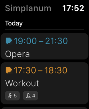 ‎Simplanum - Calendar and Notes Screenshot