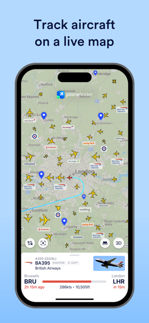 ‎Plane Finder ⁃ Flight Tracker תמונות מסך