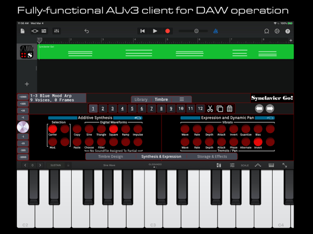 ‎Synclavier Go! App and Plugin Screenshot