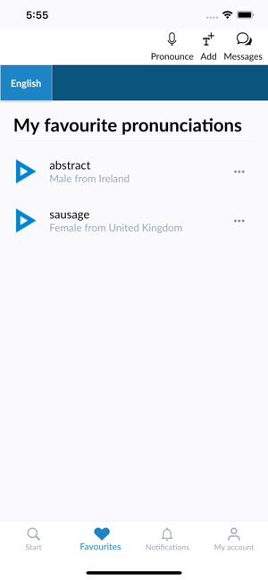 ‎Forvo Pronunciation Screenshot