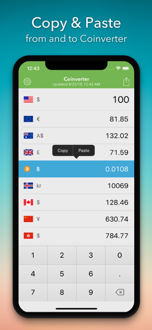 ‎Coinverter: Currency Converter Screenshot