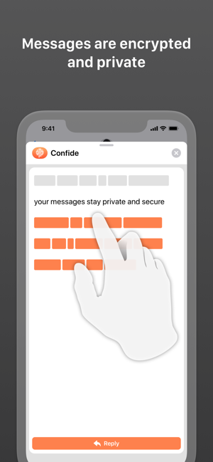 ‎Confide - Secret messenger Screenshot