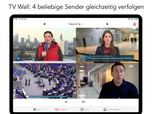 ‎Live TV Fernsehen IP TV Screenshot