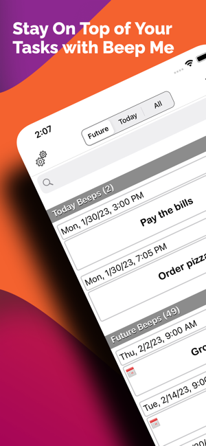 ‎Reminder for life: Beep Me Pro Screenshot