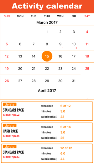 7 Minute Fitness - Orange App Screenshot