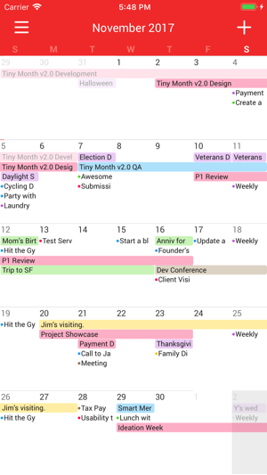 ‎Tiny Month - Easy Calendar Screenshot