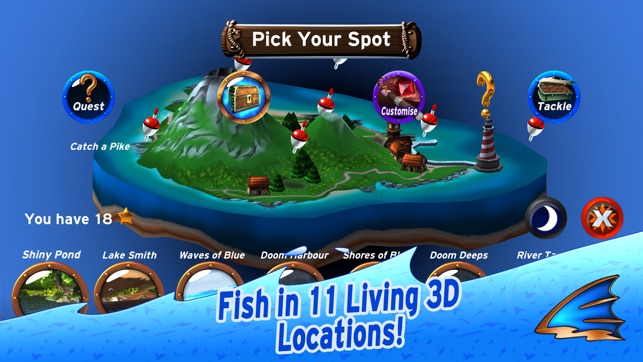 ‎Flick Fishing Screenshot