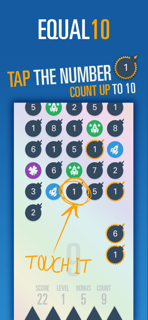 ‎Equal 10 - Mathematics is fun Screenshot