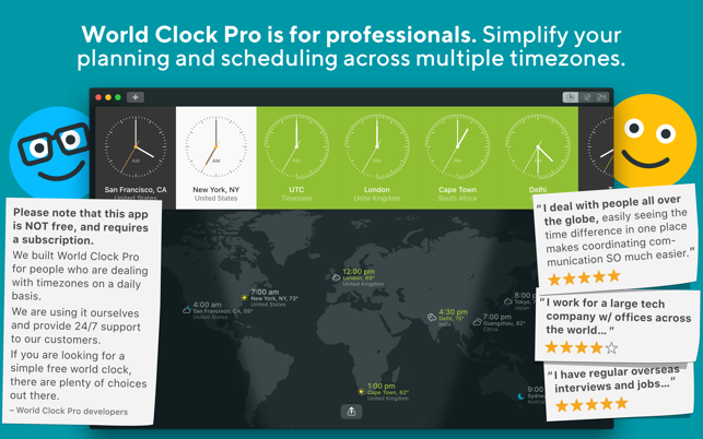 ‎World Clock Pro — Convert Time Screenshot