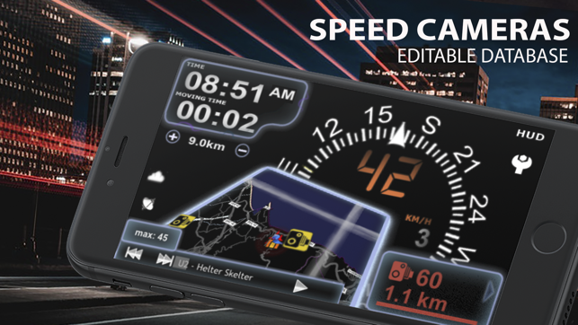 ‎aSmart HUD 3D +SpeedCams Screenshot