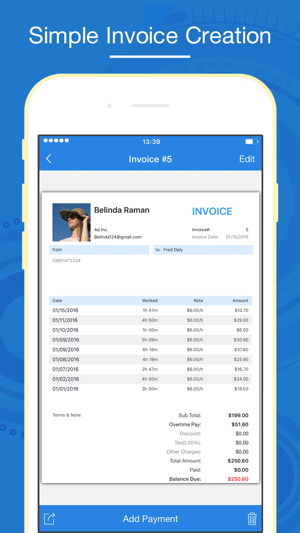 ‎Hours Keeper Pro - Timesheet, Tracking & Billing Screenshot