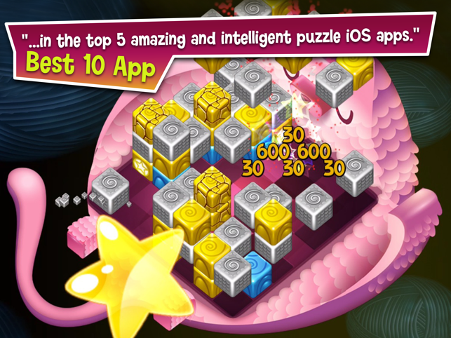 ‎Cubis Creatures: Match 3 Games Screenshot