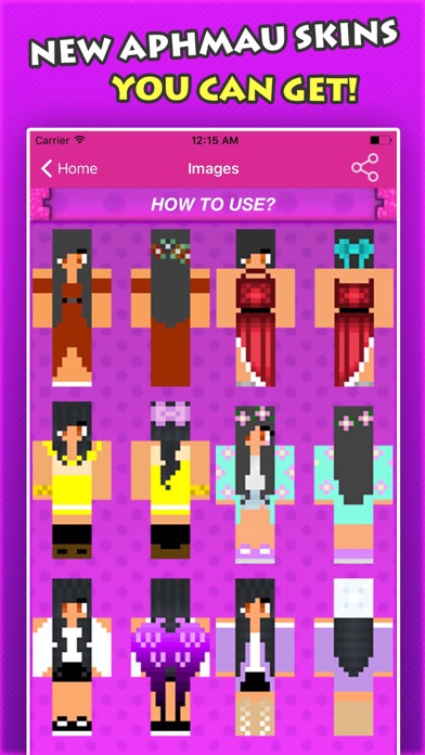 NEW APHMAU SKINS FREE For Minecraft Pocket Edition IPhone App