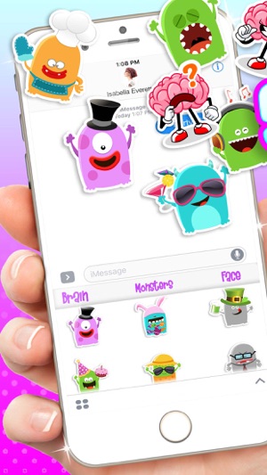 滑稽贴纸对于iMessage-a表情表情符号微双手表情包信动画图片