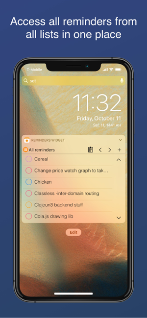 ‎Reminders Widget Screenshot