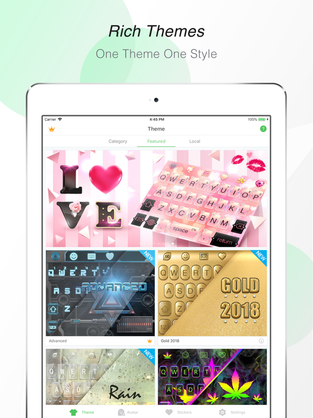 ‎GO Keyboard-Emojis&Cool Themes Screenshot